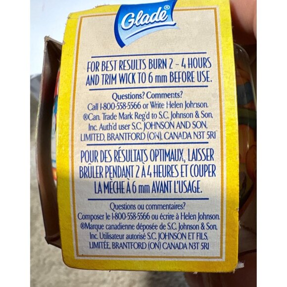 Glade Holiday Candle Scents Gingerbread Spice & Sugarplum Dream 3 Oz Set of 4 - Picture 3 of 6